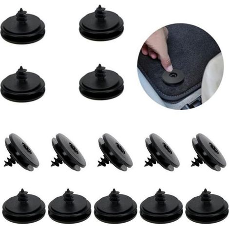 Clips Fixation Tapis Sol - Plastique Résistant - Pour Voiture Tapis Double Couche - 20 Pièces (1/5)