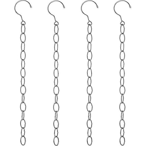 Chaînes d'espacement de 50 cm en acier inoxydable pour la maison et le bureau (lot de 4) (1/5)