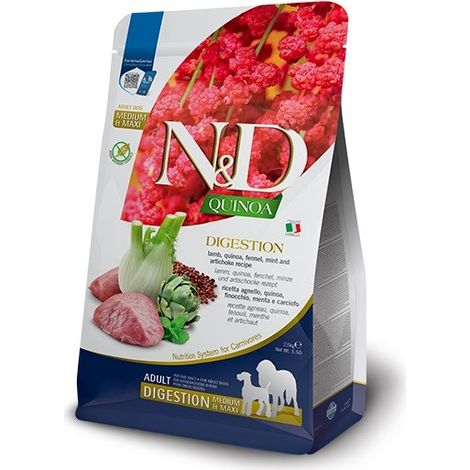 Farmina Dog Quinoa Digestion Adult Med Max Lamm 7 kg