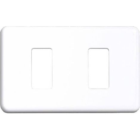 2 x COPRINTERRUTTORE PLASTICA 2P BIANCO