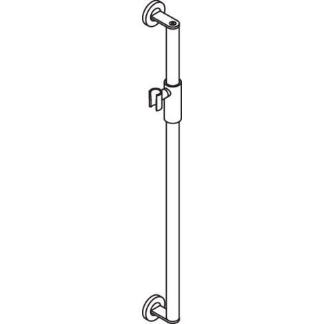 HEWI 900.33M00140 Barre porte-douche, Ø 32, L 900 (1/2)
