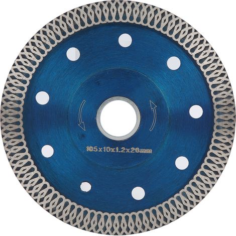 Disque diamant 105x20mm pour meuleuse d'angle - Lame de coupe et meulage 1.2mm (1/5)