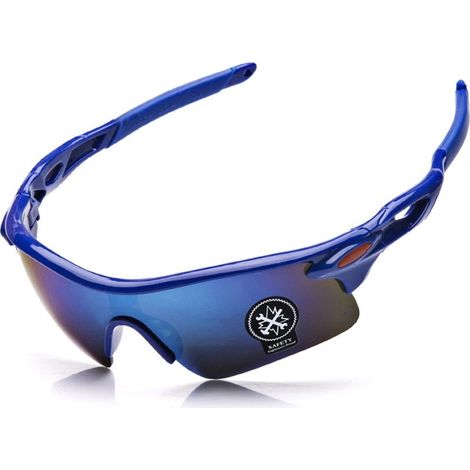 Gafas De Ciclismo - Protección Uv - Marco Elástico De Silicona Y Resina Pc - Para Exterior Y Deportes - Unidad (1/5)