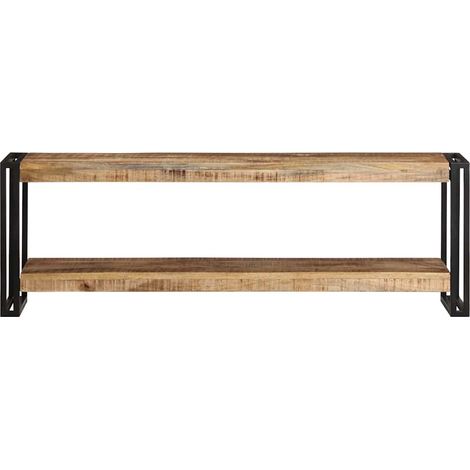 Meuble TV Banc TV Armoire TV 120x30x40 cm Bois de manguier brut (1/5)