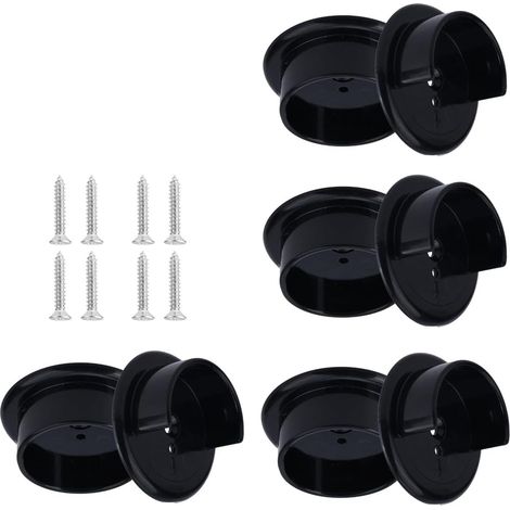 Support de tringle à rideau de douche résistant à l'érosion, réglable en hauteur pour une installation à domicile ou en magasin, support de tringle pour penderie (1/5)