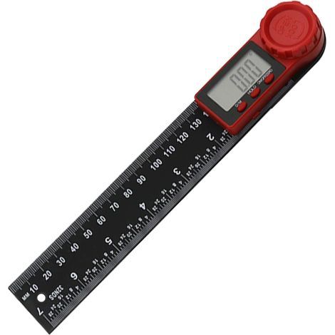 Outil de mesure d'angle numérique, écran LCD, prise en main ergonomique, design polyvalent résistant aux chocs, fournitures industrielles multifonctionnelles pour la rénovation de la maison (1/5)