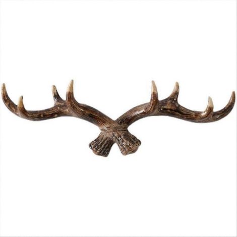 Crochets muraux vintage en bois de cerf, B (1/5)