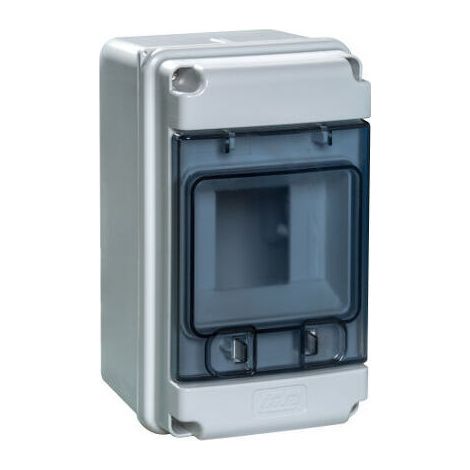 IP65 WASSERDICHTER ÖKOLOGISCHER VERTEILERKASTEN FÜR 1X4 MODULE OHNE ERDUNGSANSCHLUSS (1/5)