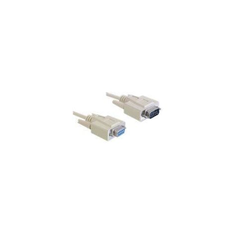 DeLOCK Seriell-Verl. D-Sub9 - D-Sub9 St/Bu beige 2,00m (84064) (1/4)