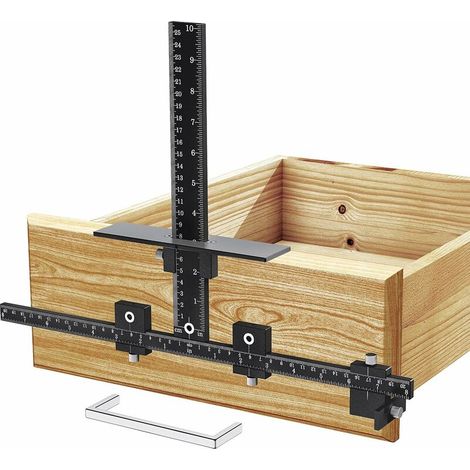 Cabinet Hardware Jig Adjustable drill guide for precise installation of door and drawer front pulls and knobs (1/5)