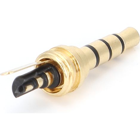 30PCS Connecteur femelle 3.5mm 4 pôles équilibré avec serre-câble, fiche casque audio accessoires (1/5)