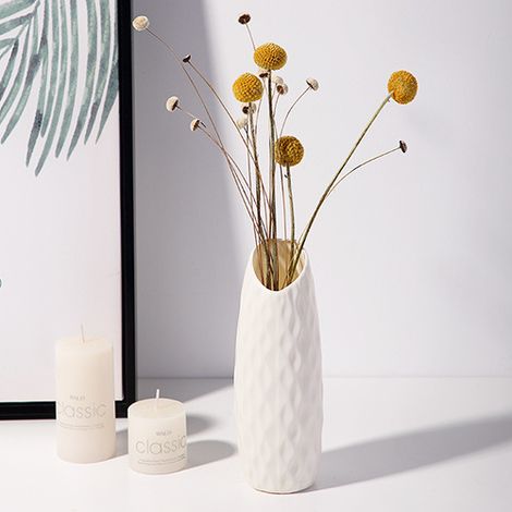 Vase à Fleurs en Plastique, Grand Vase incassable de Style Nordique, Vase esthétique Moderne pour Mariage, Salon, Salle à Manger (1/4)