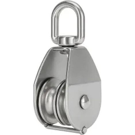 1 Poulie Double 25 mm - Inox A2 - D-Work (1/5)