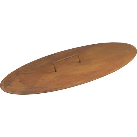 Bbq-Toro – Couvercle pour brasero Ø 80 cm – Acier résistant à la chaleur – Poignée robuste – Protection contre les intempéries – Poids 10 kg