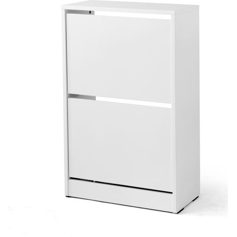 Zapatero 2 Puertas Corrediza 83X51X26 Blanco (1/3)