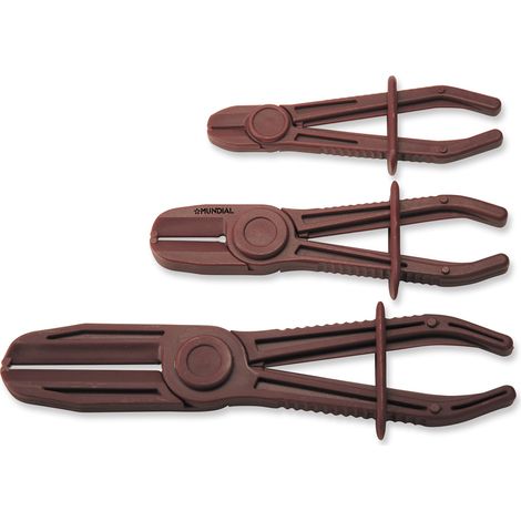 PINZA PINZE 3pz OCCLUSIONE TUBI E MANICOTTI STRINGITUBO PLASTICA MUNDIAL