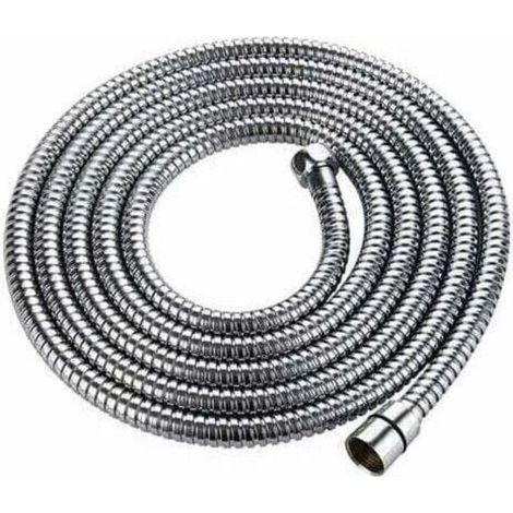 Flexible de douche 3m – Acier inoxydable chromé – Anti-torsion – Connexion G1/2' universelle – Résistance haute pression (1/5)