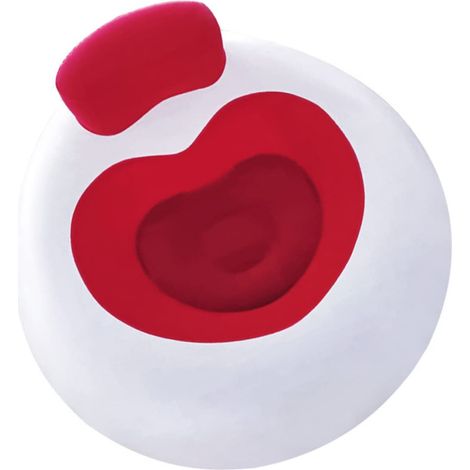 Chaise Longue Gonflable en Pvc Rouge Pliable pour Parc et Extérieur (1/5)