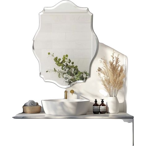Miroir, Design sans cadre, Bord biseauté, 20x28 pouce (1/2)