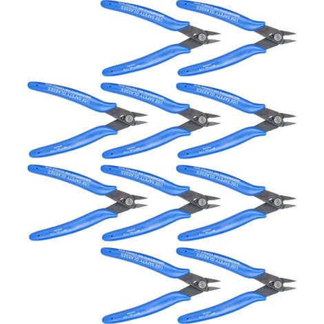 10 pinces diagonales à poignée ergonomique avec fonction de rebond automatique, pinces coupantes latérales pour élagage (1/5)