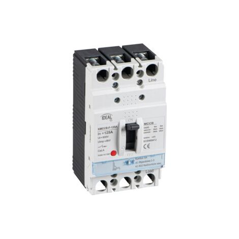 Interruttore automatico compatto MCCB KMCCB - 125 A, IP20, 50 Hz, 800 V, 380/415 V, 8000 V (1/5)