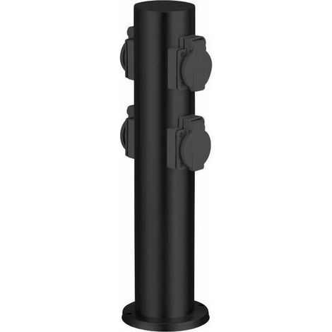 BRILLIANT - DODY Borne avec 4 prises coloris noir - metal/plastique E27 LED xW (1/2)