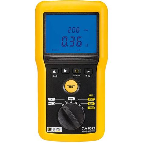 Controllore di isolamento Chauvin Arnoux CA 6522 250V 40 GΩ