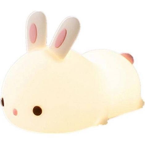 Veilleuse bébé rechargeable, veilleuse enfant Lapme Baby LED tactile, lampe USB Miffy, veilleuse portable en silicone pour fille, garçon, adulte, bébé (1/5)