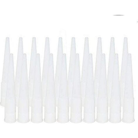 20 Pièces Cartouche Douilles Silicone Douilles embouts de Remplacement en Silicone Pointes Cartouche Cartouche Buses Buses(Diamètre intérieur de l'interface : 15 mm) (1/5)