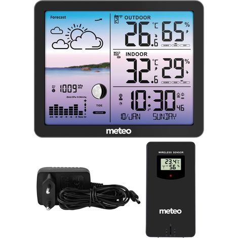 Station météo sans fil avec affichage de la température, de l'humidité et de la pression atmosphérique (1/5)