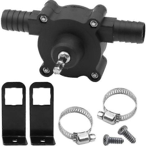 Mini pompe de forage électrique, pompe de transfert manuelle auto-amorçante diesel/eau, pompage d'eau rapide. (1/4)