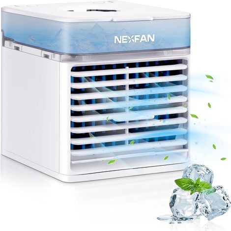 Portable Air Conditioner with 3 Speeds 7 Colors Portable Air Cooler with 500ML Water Tank USB Charging Mini Air Conditioner for Home & Office (1/5)