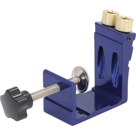Kit de gabarits pour trous de poche, système de tourillons, guides de menuiserie, outil d'angle d'assemblage, localisateur de menuiserie, outils de menuiserie réglables (1/5)
