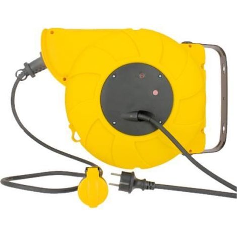 Enrouleur électrique automatique - SEDEA - 20 m - 3G1,5 mm2 - Étanche - Disjoncteur thermique