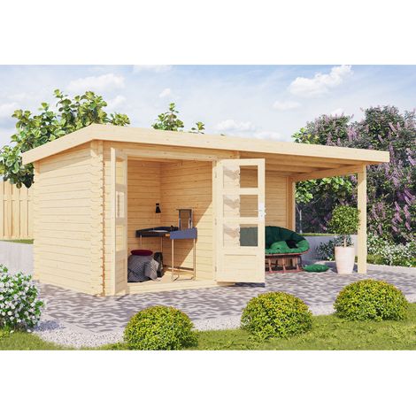 BH Bastrup 2 natur 220x220x220 mit AD 3m breit, 28mm Rückwand (1/5)