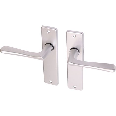 Poignée de porte avec bouclier en aluminium modèle papillon - Par