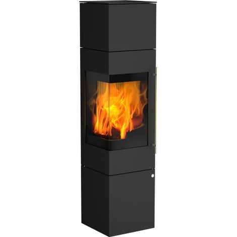 Kaminofen Olsberg IPALA SMART Compact 5 kW Türanschlag Links Ofen Holzofen Mit Speicheraufsatz + PowerBloc (1/3)