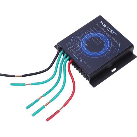Contrôleur de générateur d'éolienne 500W 12V 24V, contrôle de Charge automatique étanche pour l'alimentation