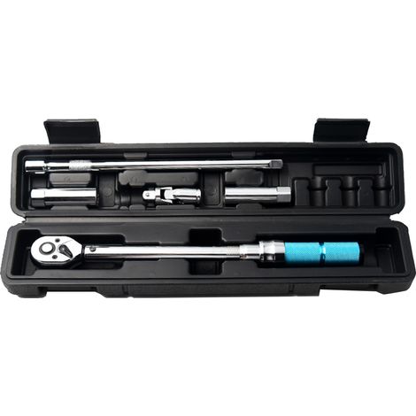 Kit de 5 clés dynamométriques à cliquet 3/8 pouces avec étui, Couple réglable 5 - 60 N.m, Pour réparation automobile (1/5)