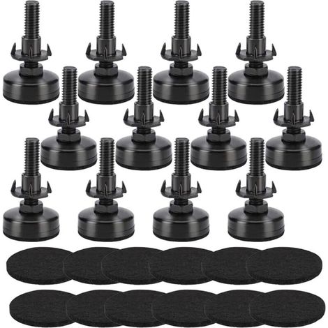 3/8"-16 pieds réglables pour résister à des pieds de réglage, pieds réglables en hauteur, pieds réglables en hauteur pour meubles 12 (1/5)
