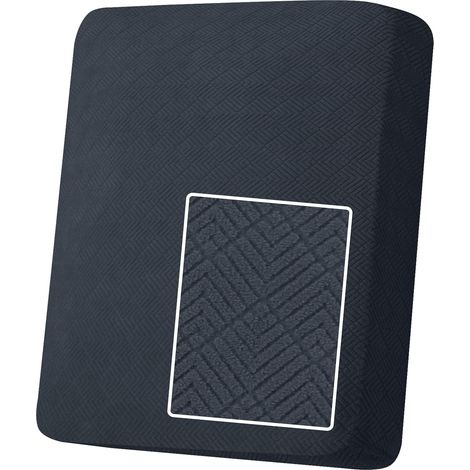 Housse Coussin Canapé Extensible, Housse De Coussin Canapé Antidérapant Universelle, Protection Meubles Couvre, Siège Élastique, Doux, pour Le Salon, 1 Place, Gris Foncé (1/5)
