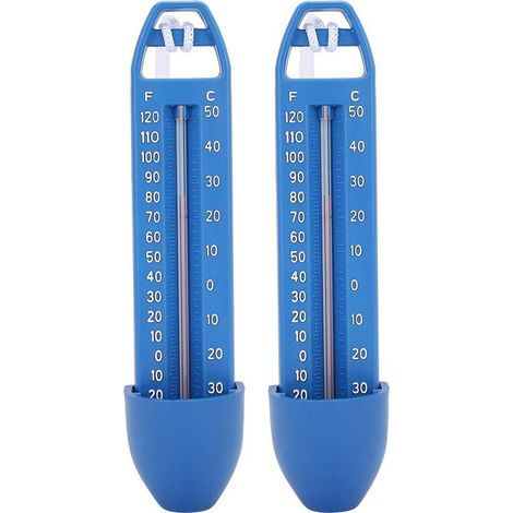 Lot 2 thermomètres flottants pour piscine – Grand format lecture facile – Pour eau extérieure et intérieure – Jacuzzi, aquarium (1/5)