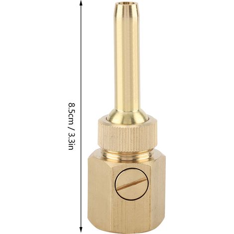 Buse de fontaine universelle ajustable en cuivre - DN15 (3.3") avec filetage femelle et joint à rotule (1/5)