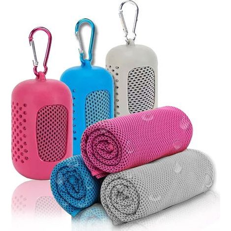 Mikrofaserhandtuch, schnelltrocknendes Kühlhandtuch – ultra-saugfähig, Sporthandtuch, Reisehandtuch 30 x 80 cm (1/5)