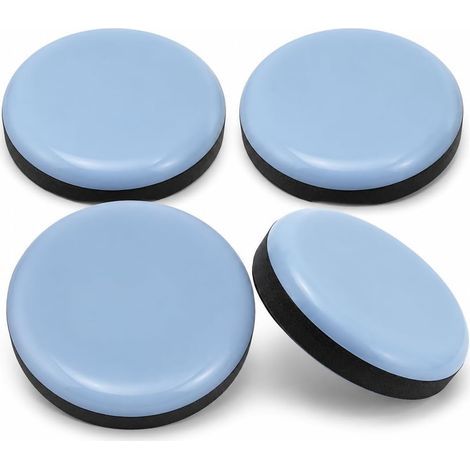 Set mit 4 PTFE-Gleitern (50 mm) für schwere Möbel, rutschfest und geräuscharm, schützt Parkett und Fliesen. (1/5)