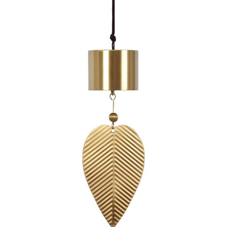 Carillon à vent japonais type cylindrique, carillon conique en cuivre vintage, décoration suspendue, adapté au passage jardin cour cour (1/5)