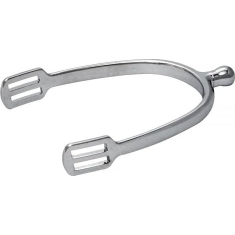Éperons équestres - 1 paire - Acier et nylon - Tige ovale 15 mm - Pour cavalières confirmées - Noir (1/4)