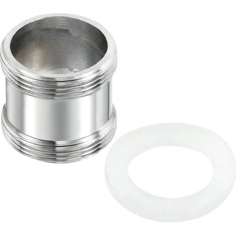 M221.0 Mâle à Filetage Robinet Adaptateur, Chromé Aérateur Connecteur Raccord pour Jardin Tuyau Eau Filtre Tube, Argent - (1/4)