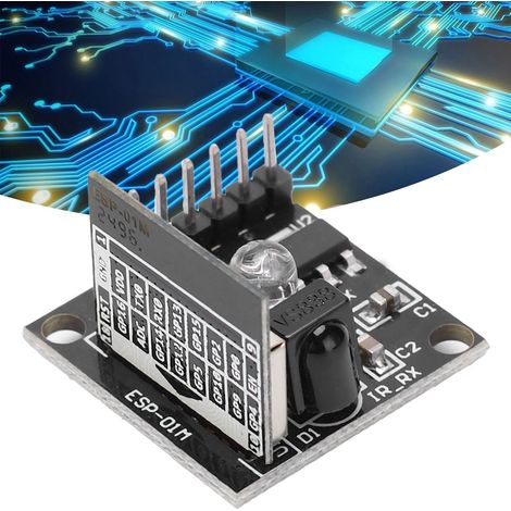 Carte d'apprentissage pour le développement de modules de télécommande WiFi avec récepteur/émetteur infrarouge ESP8285 (1/5)