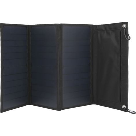 Panneau solaire monocristallin pliable de 21 W avec double sortie USB pour une utilisation en extérieur (1/5)